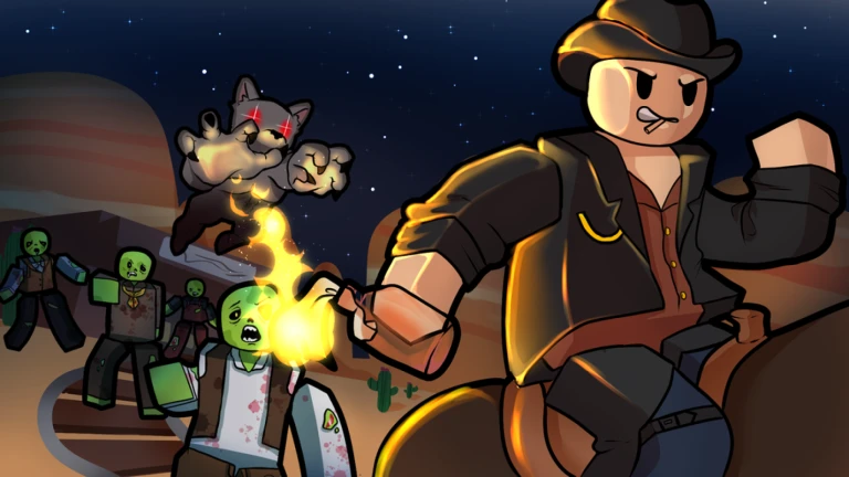 Action-packed gameplay screenshot of Dead Rails on Roblox